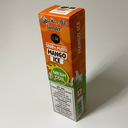 GENIE AIR SLENDER 5000 PUFFS MESH COIL 20 mg Nicotine [ONTARIO]