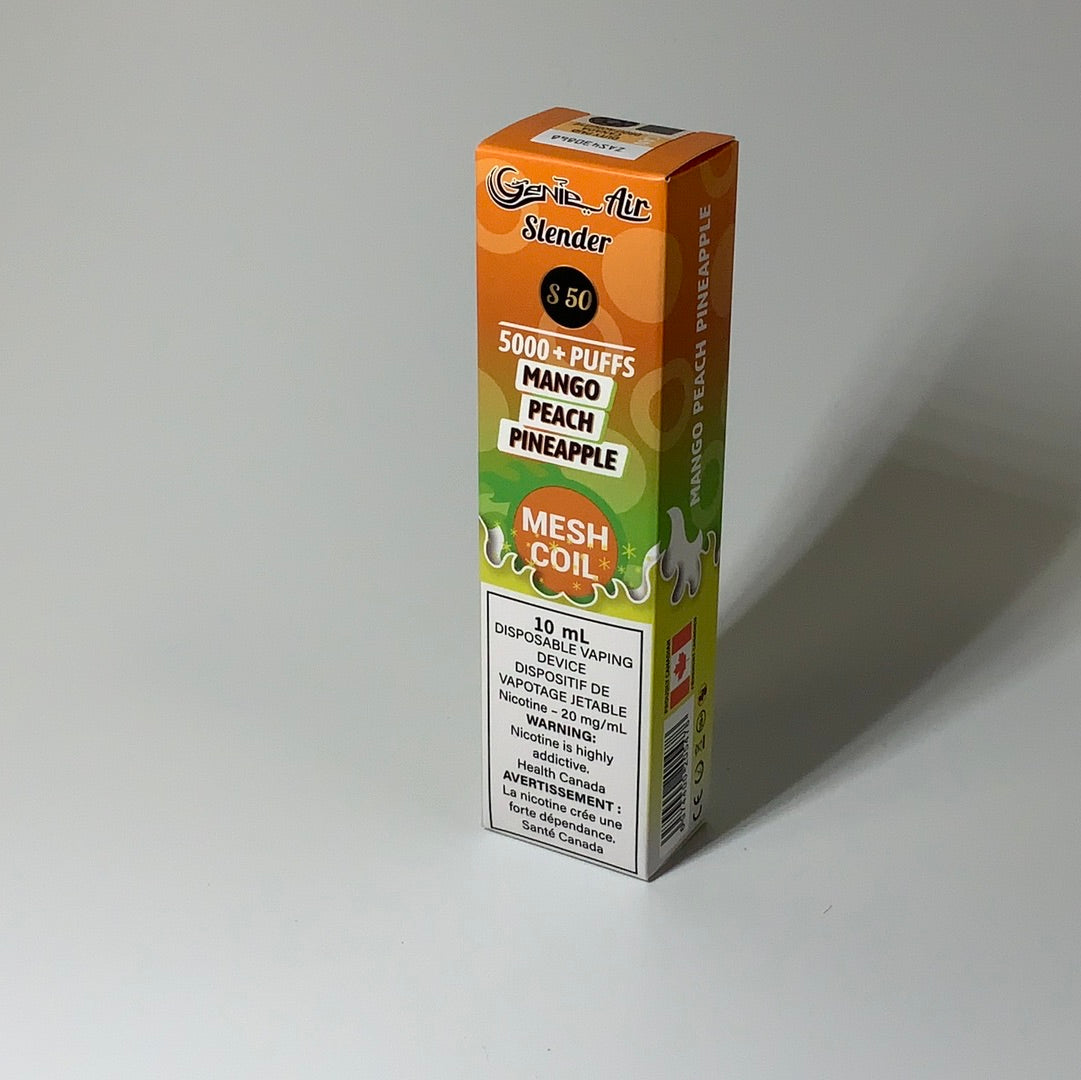 GENIE AIR SLENDER 5000 PUFFS MESH COIL 20 mg Nicotine [ONTARIO]