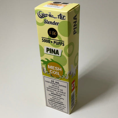 GENIE AIR SLENDER 5000 PUFFS MESH COIL 20 mg Nicotine [ONTARIO]