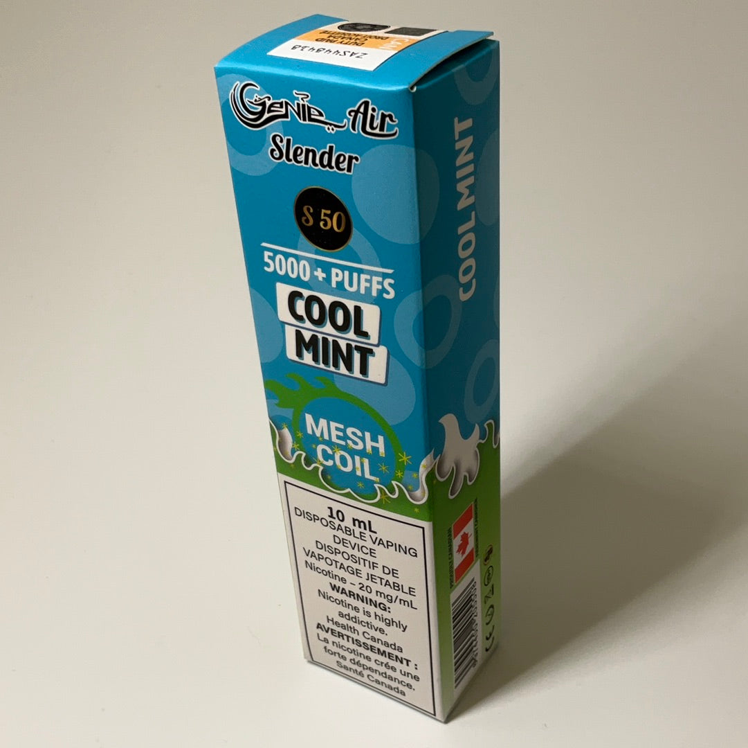 GENIE AIR SLENDER 5000 PUFFS MESH COIL 20 mg Nicotine [ONTARIO]