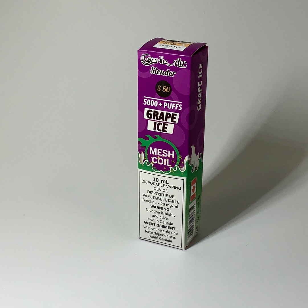 GENIE AIR SLENDER 5000 PUFFS MESH COIL 20 mg Nicotine [ONTARIO]