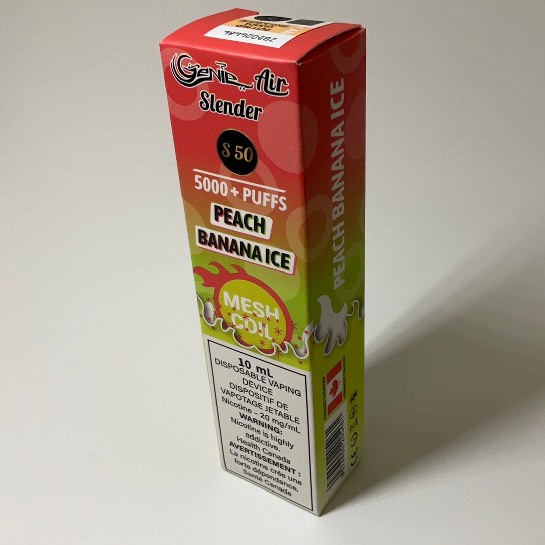 GENIE AIR SLENDER 5000 PUFFS MESH COIL 20 mg Nicotine [ONTARIO]