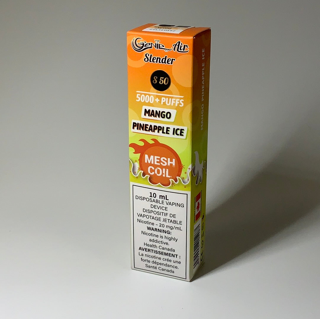 GENIE AIR SLENDER 5000 PUFFS MESH COIL 20 mg Nicotine [ONTARIO]