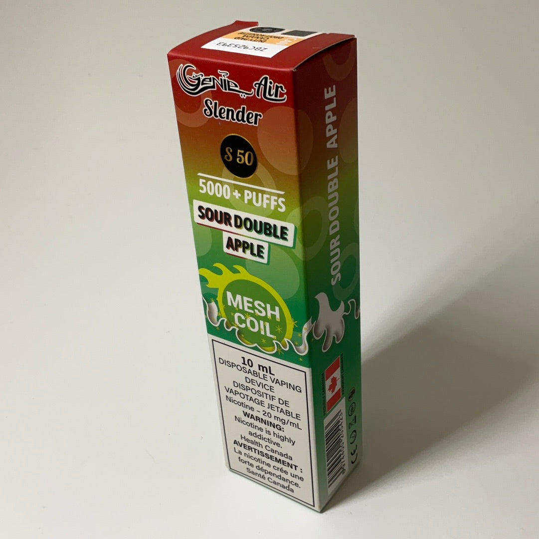 GENIE AIR SLENDER 5000 PUFFS MESH COIL 20 mg Nicotine [ONTARIO]