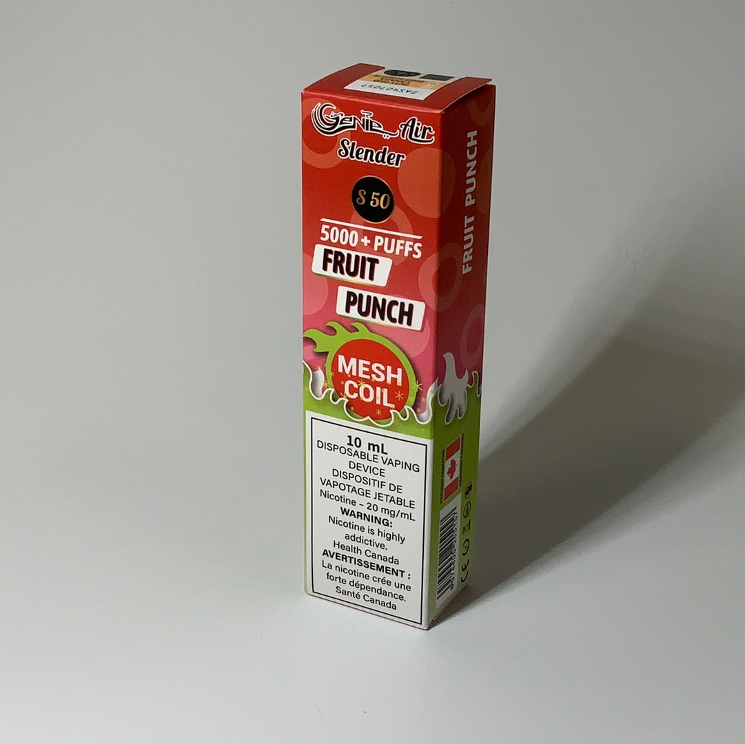 GENIE AIR SLENDER 5000 PUFFS MESH COIL 20 mg Nicotine [ONTARIO]