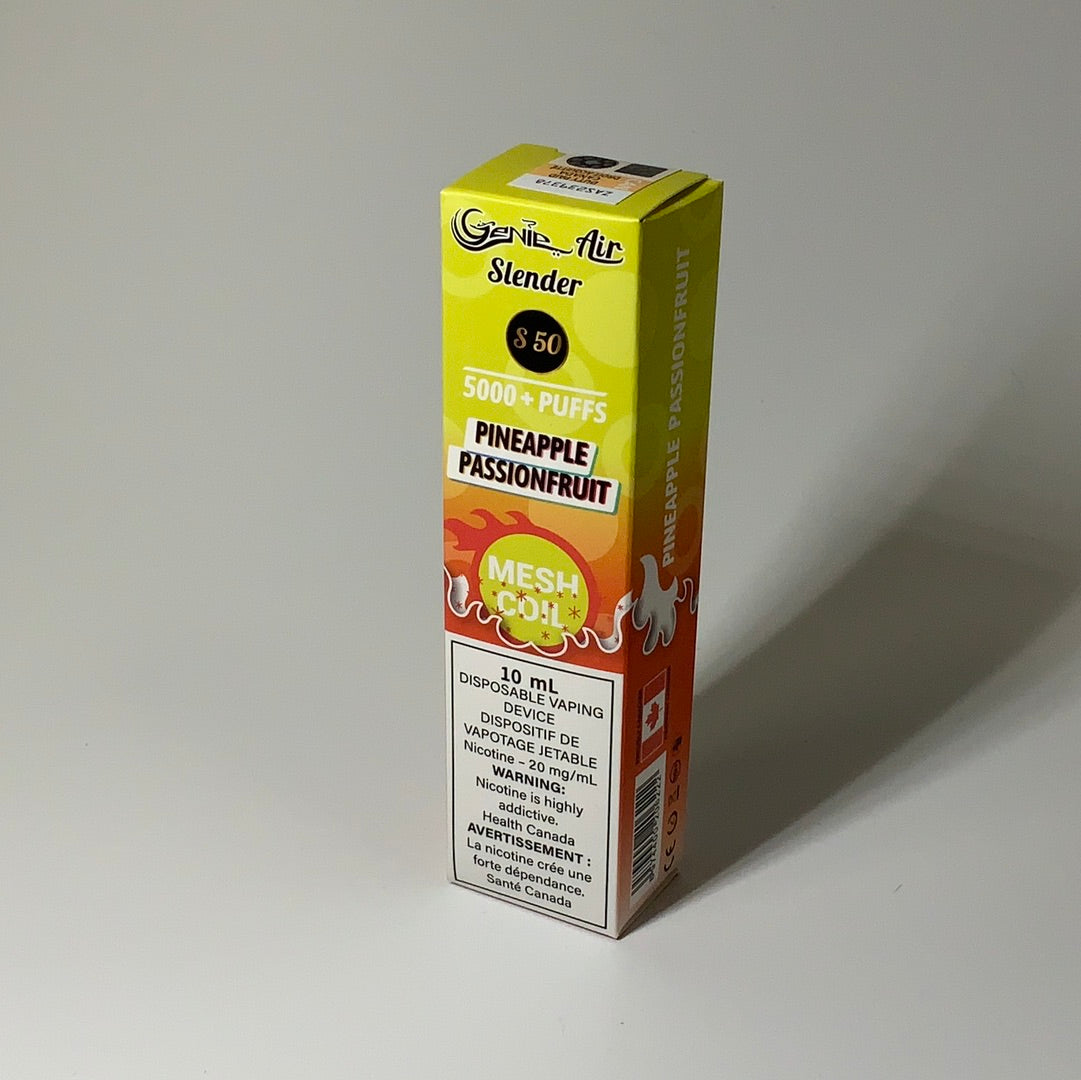 GENIE AIR SLENDER 5000 PUFFS MESH COIL 20 mg Nicotine [ONTARIO]