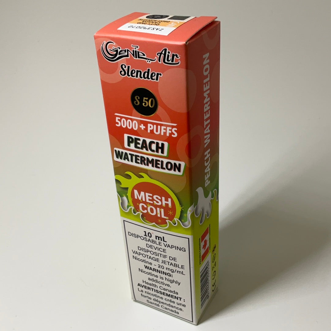GENIE AIR SLENDER 5000 PUFFS MESH COIL 20 mg Nicotine [ONTARIO]