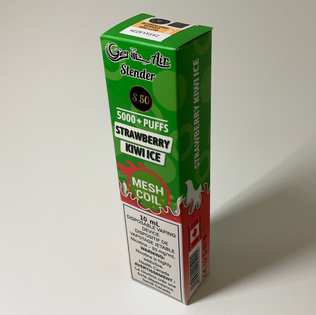 GENIE AIR SLENDER 5000 PUFFS MESH COIL 20 mg Nicotine [ONTARIO]