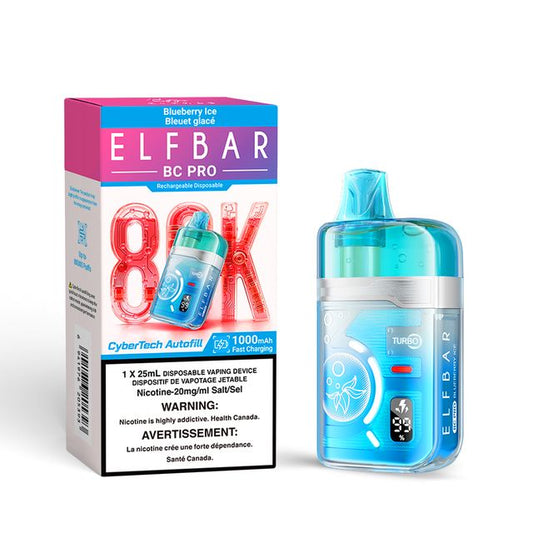 ELF BAR BC PRO DISPOSABLE - 80K - BLUEBERRY ICE