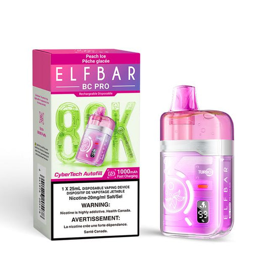 ELF BAR BC PRO DISPOSABLE - 80K - PEACH ICE