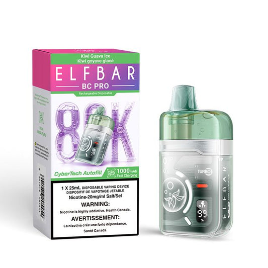 ELF BAR BC PRO DISPOSABLE - 80K - KIWI GUAVA ICE