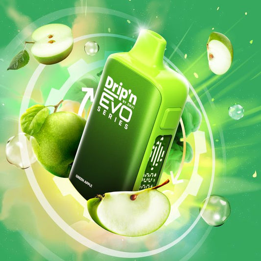 DRIP'N BY ENVI EVO - 63K - DISPOSABLE - GREEN APPLE