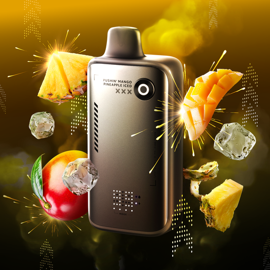 FLAVOUR BEAST ALPHA - 80K - DISPOSABLE - PUSHIN' MANGO PINEAPPLE ICED
