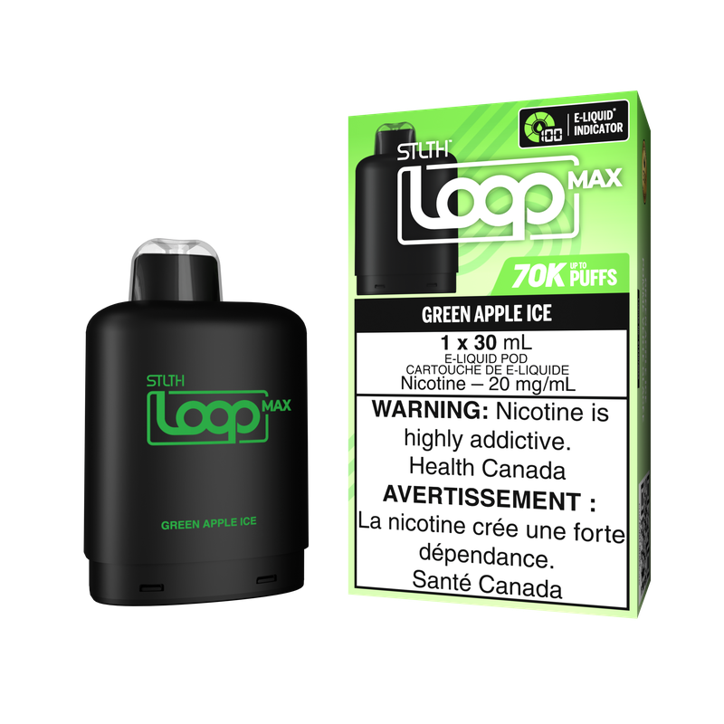STLTH - LOOP MAX - 70K - POD - GREEN APPLE ICE