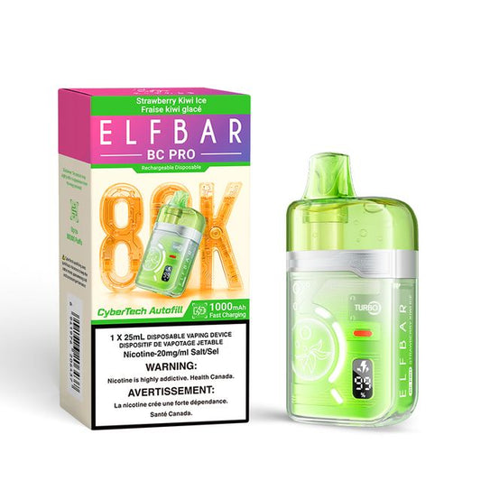 ELF BAR BC PRO DISPOSABLE - 80K - STRAWBERRY KIWI ICE