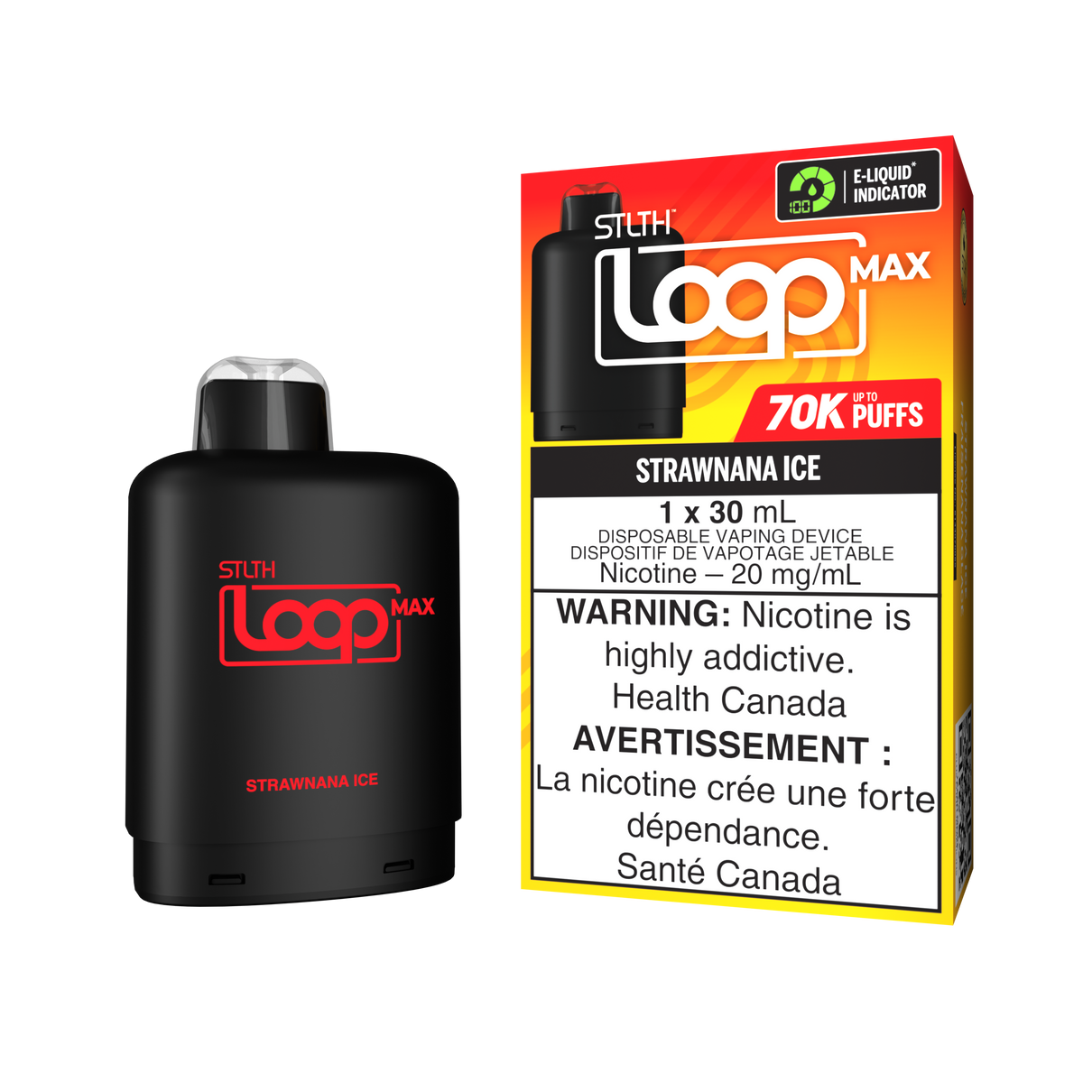 STLTH - LOOP MAX - 70K - POD - STRAWNANA ICE