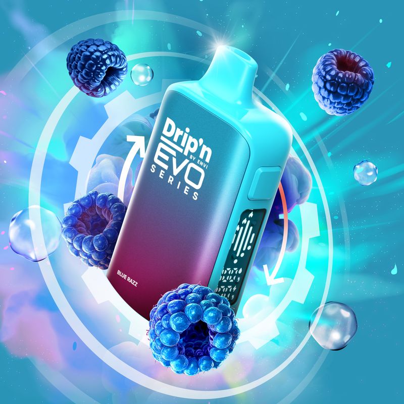 DRIP'N BY ENVI EVO - 63K - DISPOSABLE - BLUE RAZZ