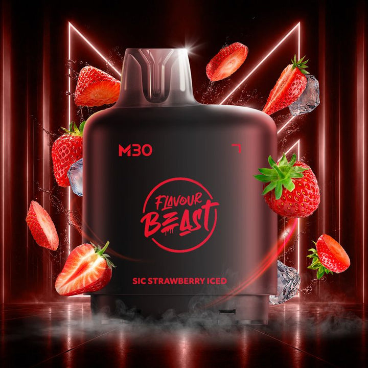 LEVEL X - M SERIES - FLAVOUR BEAST - 30 ML - POD - SIC STRAWBERRY