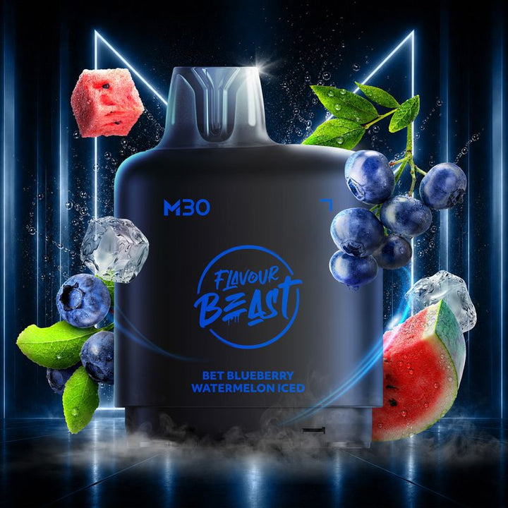LEVEL X - M SERIES - FLAVOUR BEAST - 30 ML - POD - BET BLUEBERRY WATERMELON