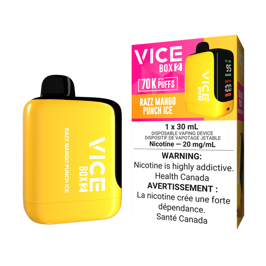 VICE BOX 2 - DISPOSABLE - 70K - RAZZ MANGO PUNCH ICE