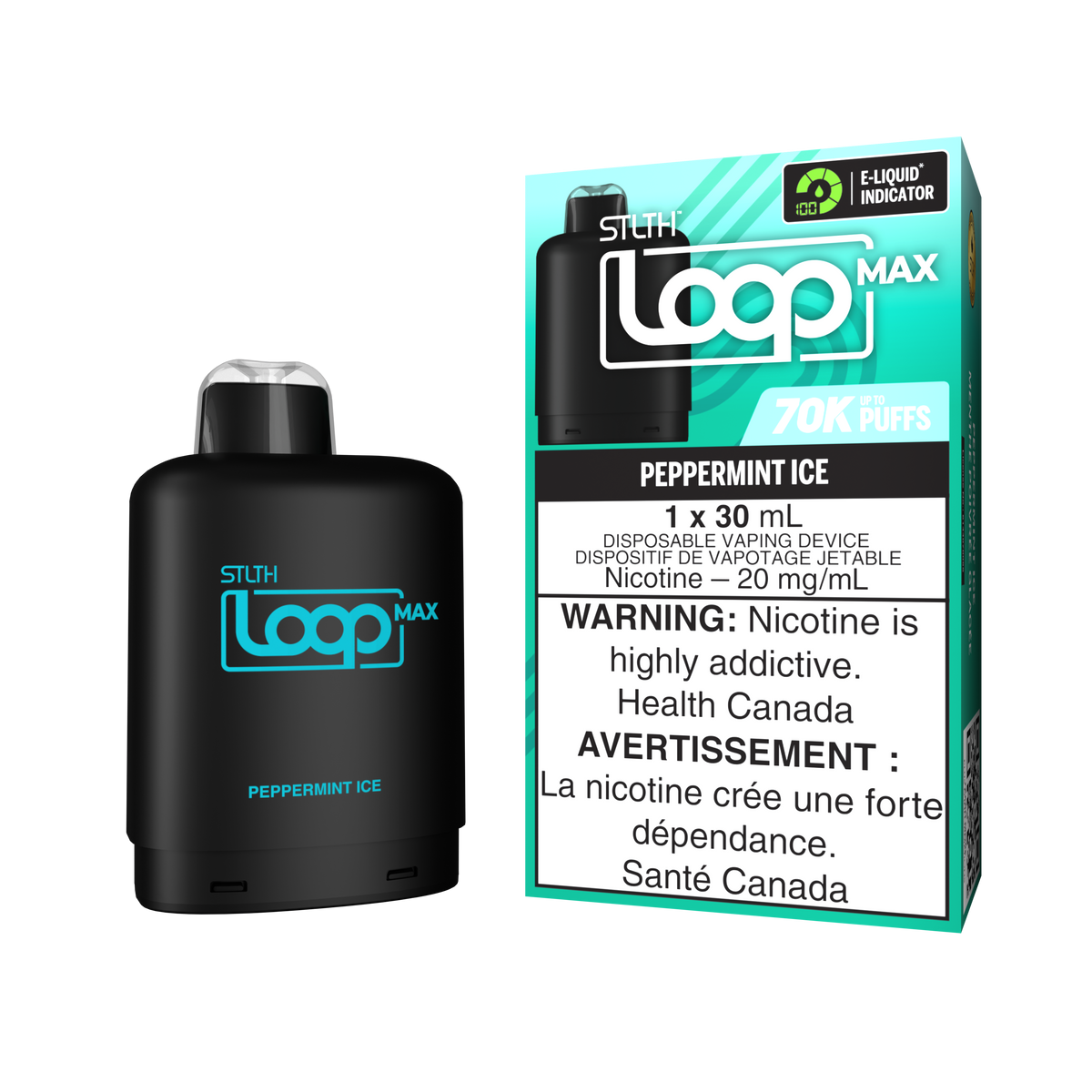 STLTH - LOOP MAX - 70K - POD - PEPPERMINT ICE