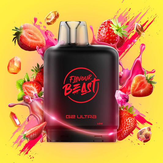 LEVEL X - FLAVOUR BEAST GUSHIN G2 ULTRA POD - GUSHIN STRAWBERRY