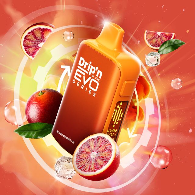 DRIP'N BY ENVI EVO - 63K - DISPOSABLE - BLOOD ORANGE ICE