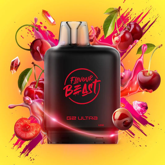 LEVEL X - FLAVOUR BEAST GUSHIN G2 ULTRA POD - GUSHIN CHERRY
