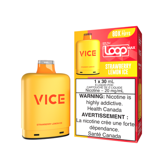STLTH - LOOP MAX X VICE - 80K - POD - STRAWBERRY LEMON ICE
