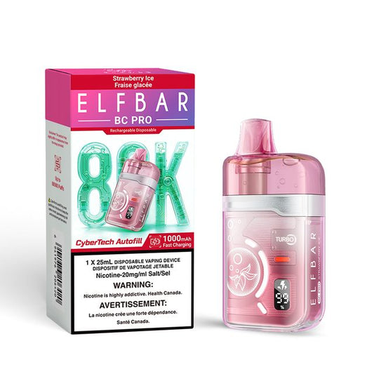 ELF BAR BC PRO DISPOSABLE - 80K - STRAWBERRY ICE