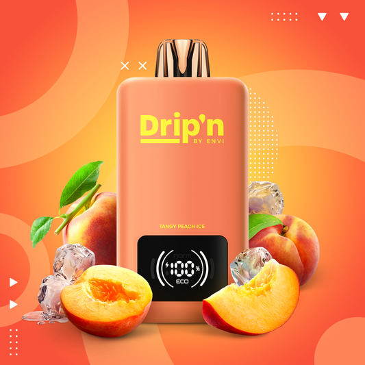 DRIP'N BY ENVI - 70K - DISPOSABLE - TANGY PEACH ICE