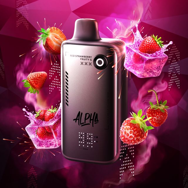 FLAVOUR BEAST ALPHA - 80K - DISPOSABLE - RED STRAWBERRY FRUITY G