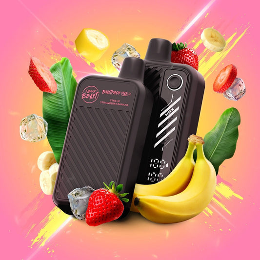 FLAVOUR BEAST BEAST MODE MAX 2 - 50K - DISPOSABLE - STR8 UP STRAWBERRY BANANA